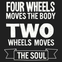 Two wheels moves the soul Design